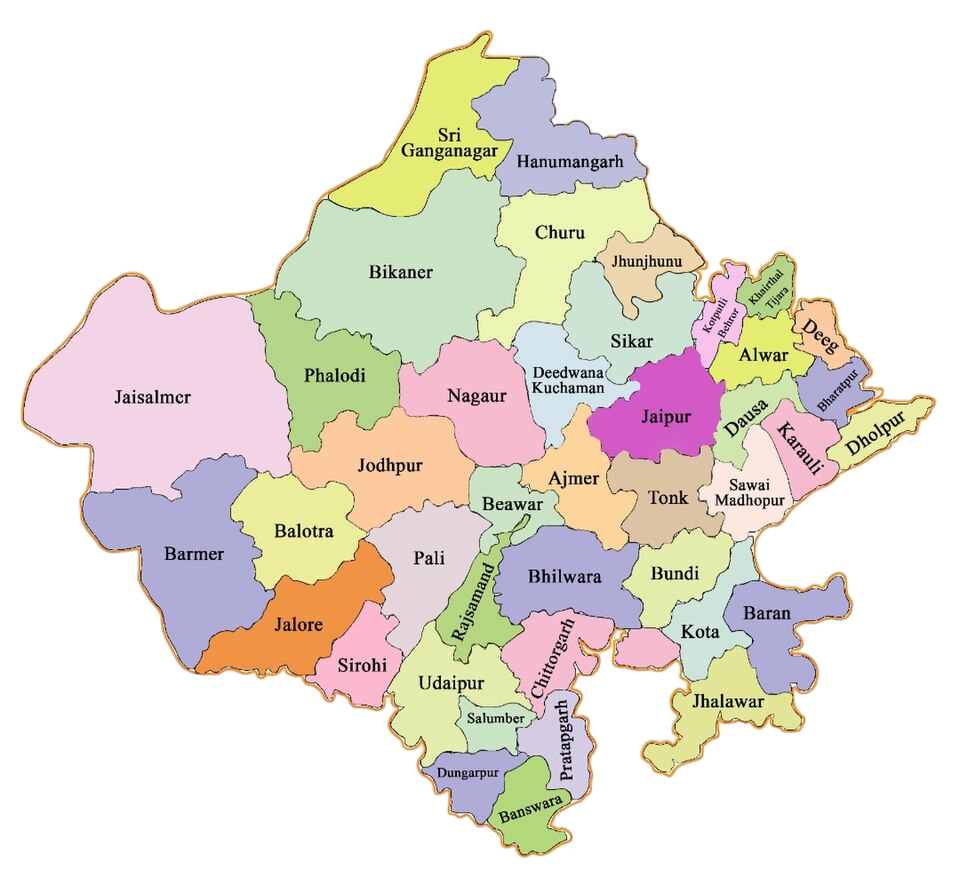 Rajasthan Service Coverage Map